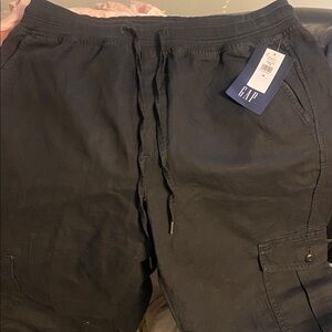 GAP Black linen blend pants